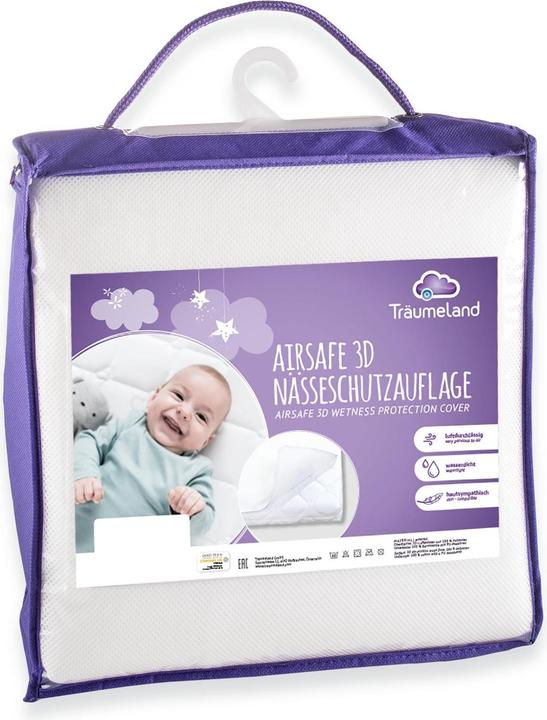 Image du produit Träumeland Housse de protection contre l'humidité Airsafe 3D (60 x 120 cm)