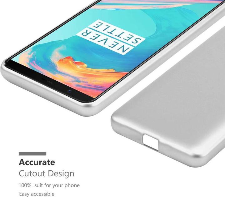 Actual product image Cadorabo TPU Matt Metallic Cover (OnePlus 5T)