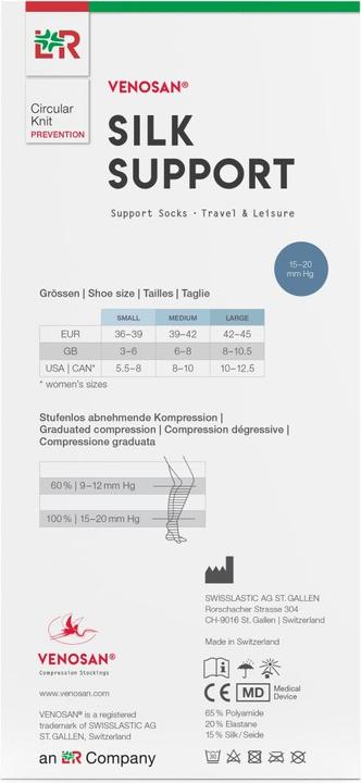 Produktbild Venosan A-D Support Socks marine (S)