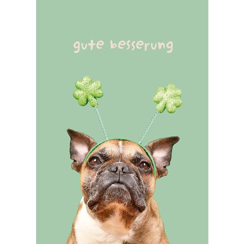 Image du produit Geschenkidee Grusskarte Hund Gute Besserung