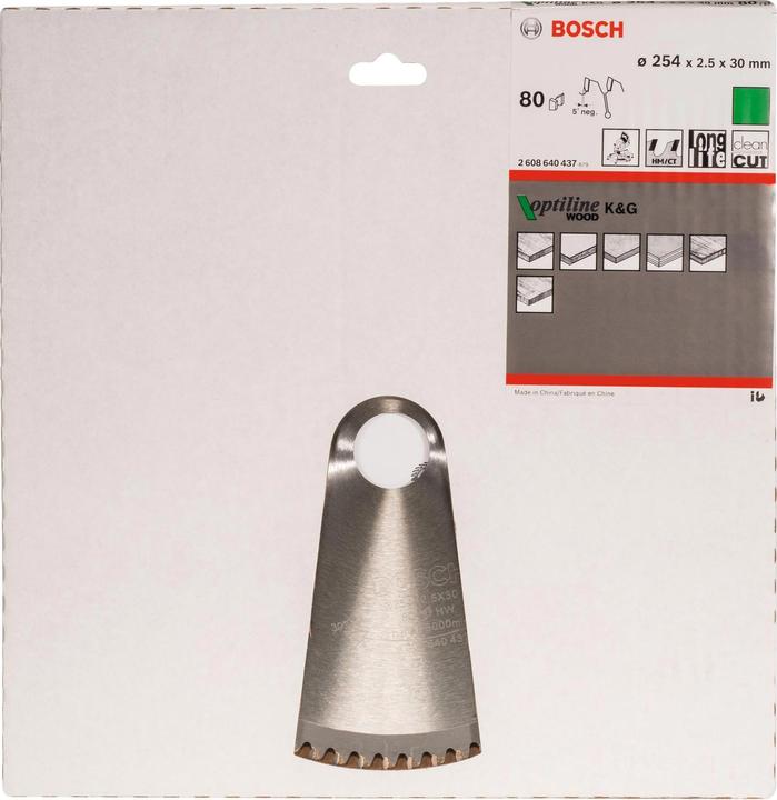 Produktbild Bosch Professional Zubehör PRO Wood Kreissägeblatt, 254 x 2.5 x 30 mm