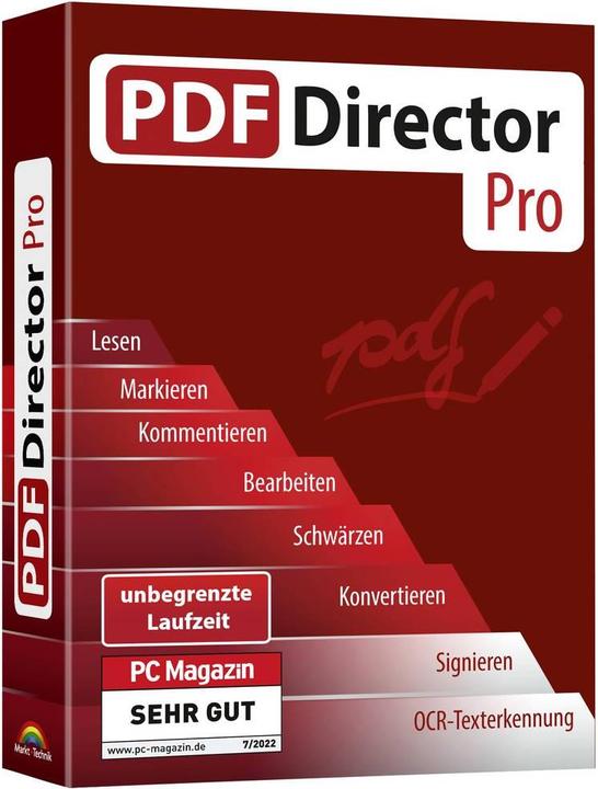 Produktbild Markt & Technik PDF Director PRO Vollversion, 1 Lizenz PDF-Software