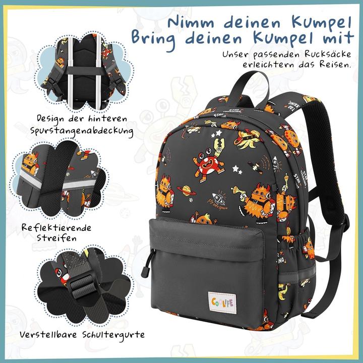 Produktbild Coolife Kinderkoffer-Set mit Rucksack (Handgepäck (bis 50l))
