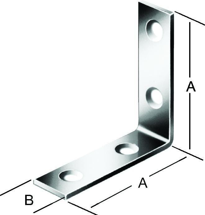Actual product image Magni Chair angle 80x18mm satin stainless steel (50 pcs.)