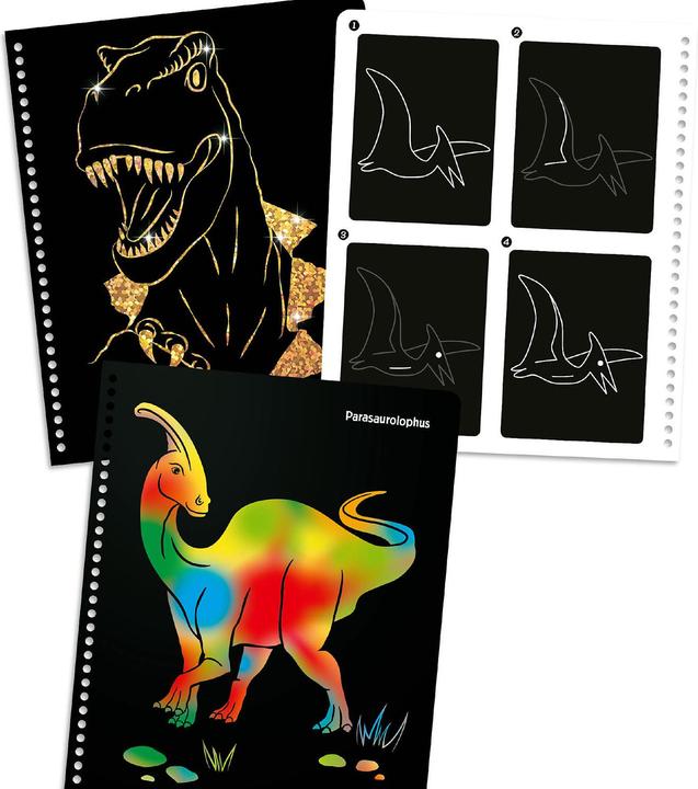 Image du produit Depesche Dino World- Livre de coloriage Magic Scratch