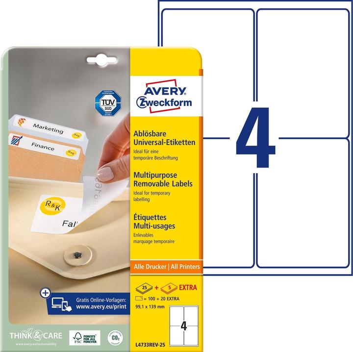 Produktbild Avery Universal-Etiketten