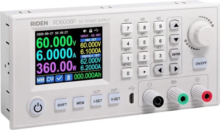 Actual product image RD Tech RD6006P-W programmable laboratory power supply DC-DC converter 60V 6A 360W