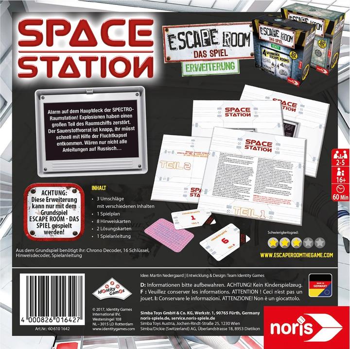 Actual product image Noris Escape Room Space Station (Game Accessories) (German)