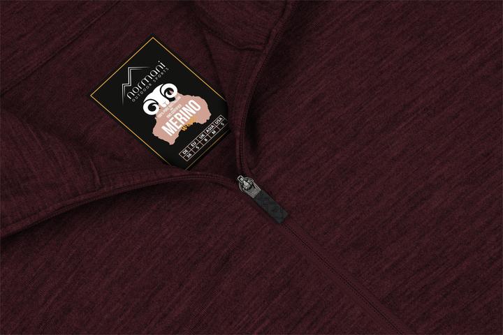 Produktbild Normani Damen Merino Langarm mit 1/4 Zipper „Launceston“ und Merino Hose „Perth“ - 9667 (S)