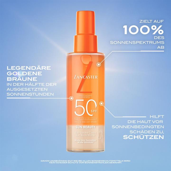 Produktbild Lancaster Sun Beauty Body Water Sun Protection Factor 50 (Sonnencreme, SPF 50, 100 ml)