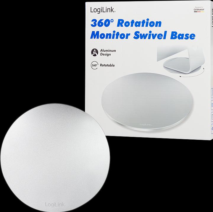Produktbild LogiLink Drehbarer Monitorständer, Aluminium Tragkraft: 5 kg, 360 Grad Rotation für richtigen Blick