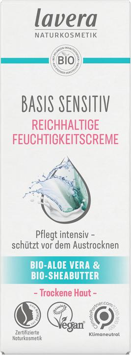 Actual product image Lavera rich moisturising cream basis sensitiv cream (50 ml, 24h cream)