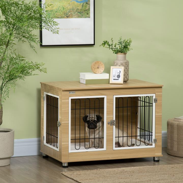 Produktbild PawHut Hundekäfig mit abschliessbaren Türen (Hundezwinger)