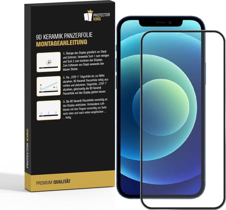 Produktbild Protectorking 3x Ceramic-Glass Full Cover HD Klar (3 Stück, Apple iPhone XS Max)
