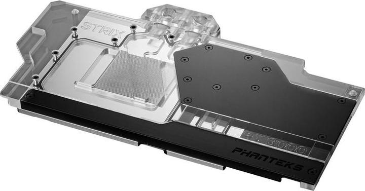 Actual product image Phanteks Glacier G6000 STRIX GPU Water Block, ASUS RX 6800/6900 Strix/TUF, D-RGB - with backplate, sc
