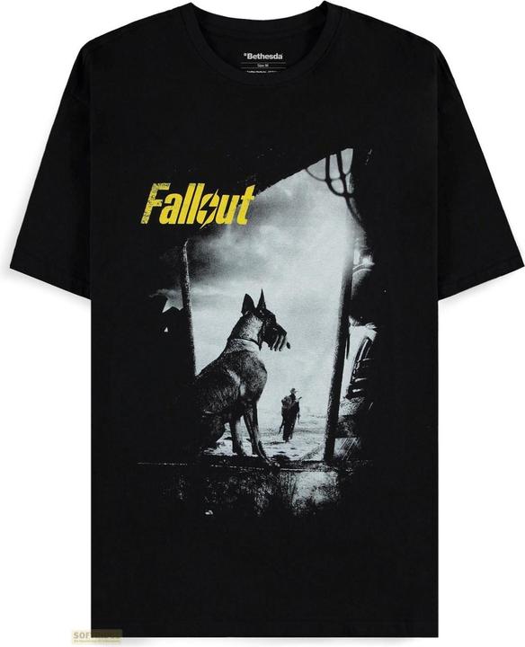 Difuzed Fallout - Vault 33 - Dogmeat - Short Sleeved T-shirt - L (L)