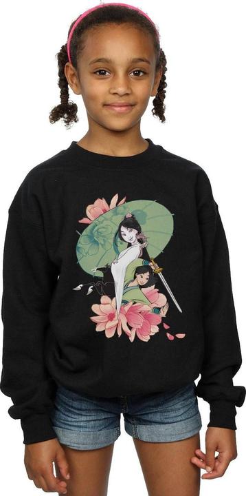 Actual product image Disney Girls Mulan Magnolia Collage Sweatshirt (140, 146)