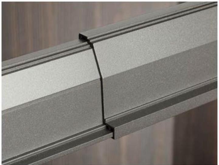 Produktbild Servetto Auszugsrahmen Vorder-/Rückseitenprofil Papillon 560 - 800 mm anthrazit (1 Stk.)
