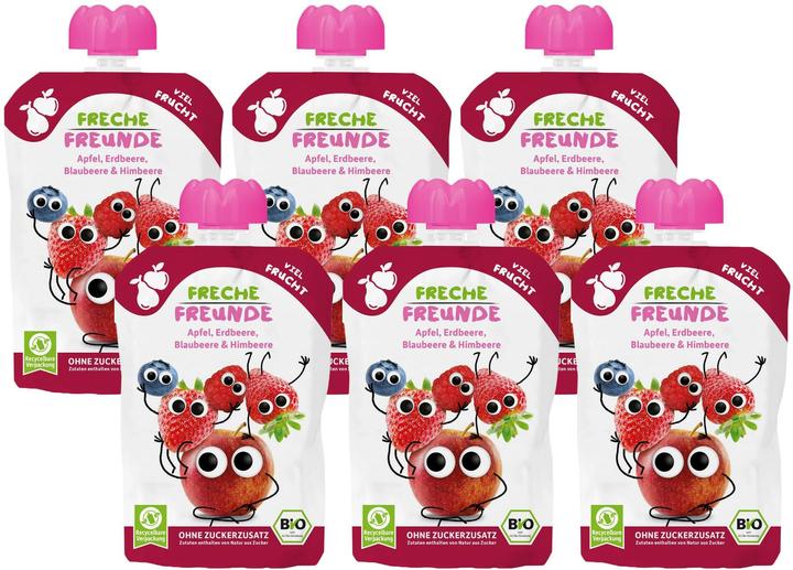 Actual product image Freche Freunde FF Apfe Erdbe Blaub Himb BIO STB (600 g)