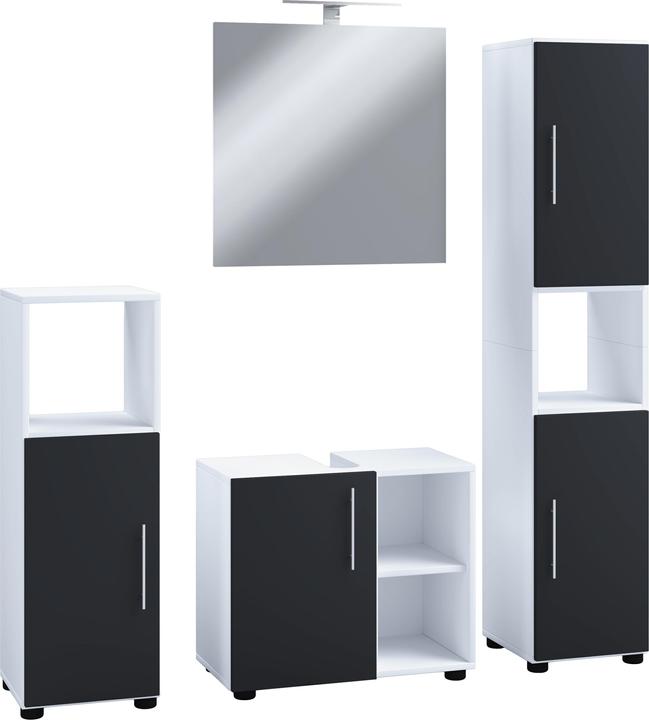 Actual product image VCM 4-piece bathroom furniture set complete set wood Flandu ll