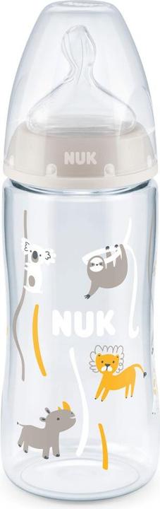 Produktbild NUK First Choice+ 3er-Flaschen-Set mit Temperature Control, 300ml, 0-6 Monate, beige, rosa, weiss (300 ml)