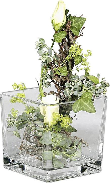 Actual product image Sandra Rich Vase cube glass 14x14x14cm clear (1 x, 14 x 14 x 14 cm, 2.74 l)