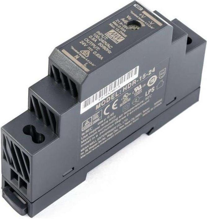 MeanWell DIN-Schienennetzgerät 15.2 W, 24 V