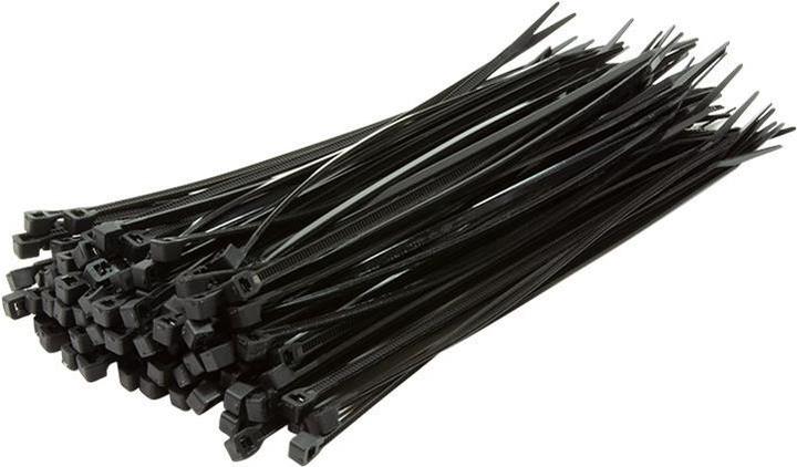 Actual product image LogiLink Cable tie 100 pieces, length: 400 mm, thickness: 4,4 mm, black (Plastic cable ties, 400 mm, 100 pcs.)