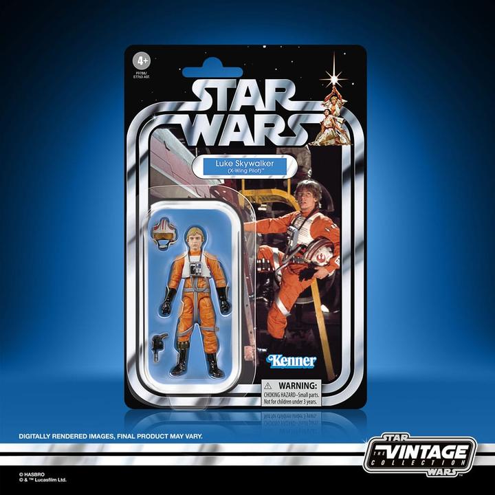 Actual product image Hasbro Star Wars Episode IV Vintage Collection figurine Luke Skywalker (X-Wing Pilot) 10 cm
