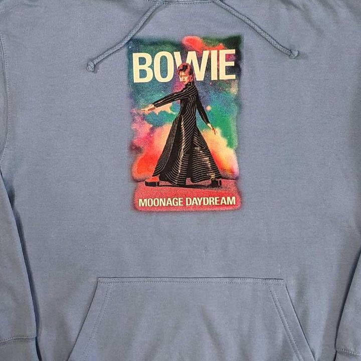 Actual product image David Bowie Unisex Adult Moonage 11 Fade Pullover Hoodie (XXL)