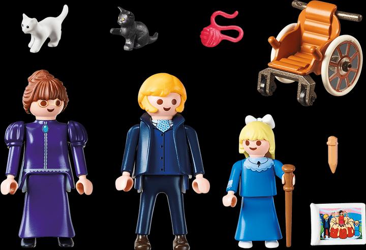 Produktbild Playmobil Clara mit Vater und Fräulein Rottenmeier (70258, Playmobil Heidi)