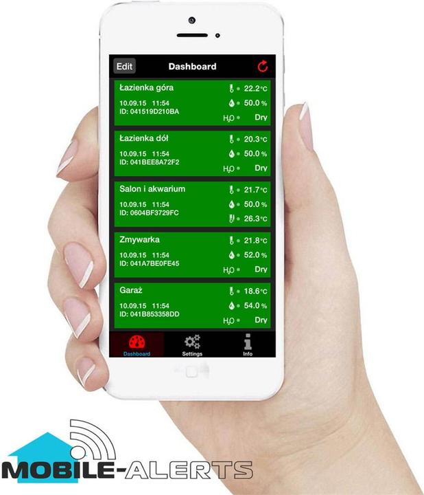 Image du produit Technoline Kit de démarrage d'alerteurs mobiles, capteur de base et de température