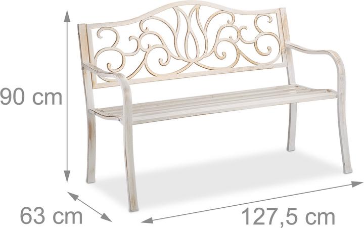 Actual product image Relaxdays Garden bench
