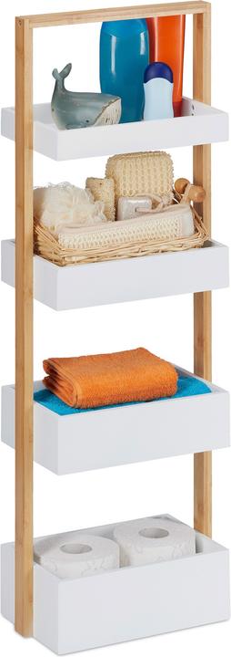 Relaxdays Badkamerplank (30 x 18 x 88 cm)