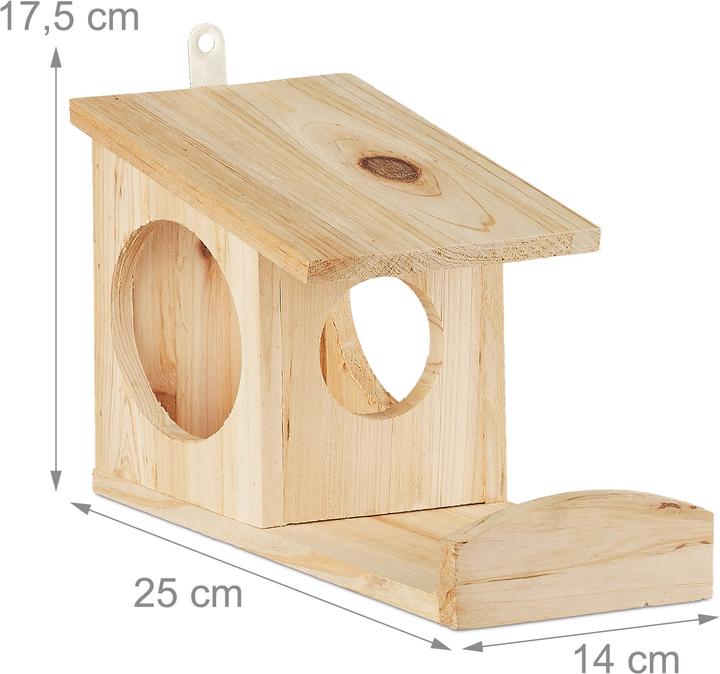 Produktbild Relaxdays Eichhörnchen Futterhaus