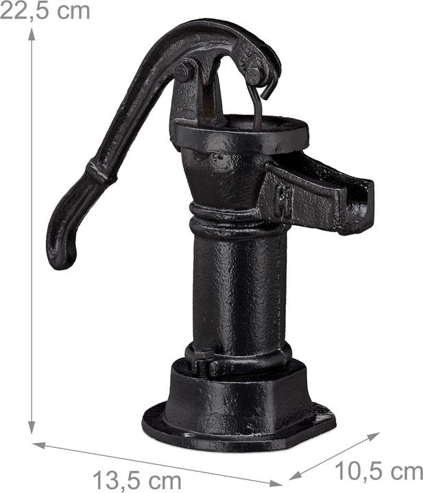 Actual product image Relaxdays Decorative Pump Cast Iron