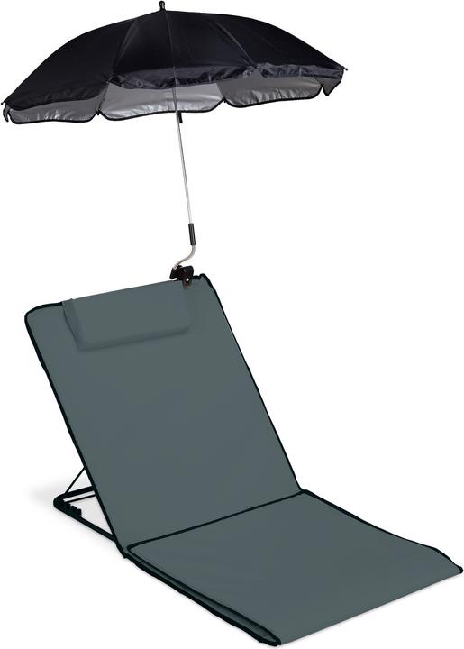 Immagine prodotto Relaxdays Tappetino da spiaggia con ombrello (170 cm)