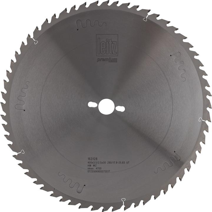Actual product image Leitz Premium sliding table saw blade HW ø 400 x 3.5 x 30 mm Z60 WZ positive