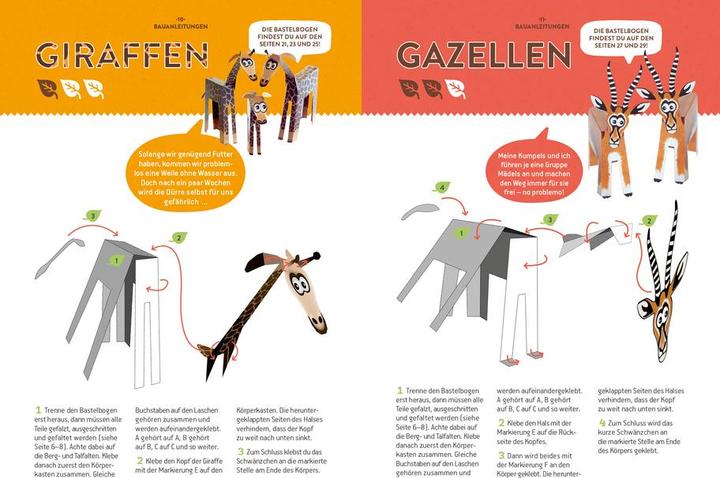 Immagine prodotto Papiertier Safari (Tedesco, Paperwolf, Wolfram Kampffmeyer, 2017)