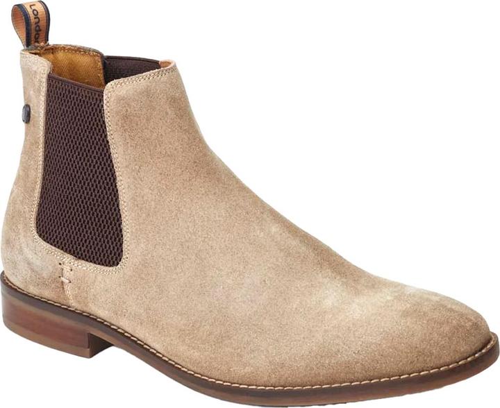 Actual product image Base London Mens Virgil Suede Chelsea Boots (41)