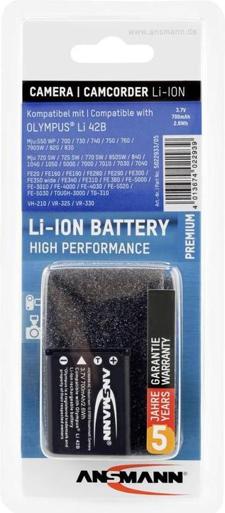 Actual product image Ansmann Li-42B (Camera battery)