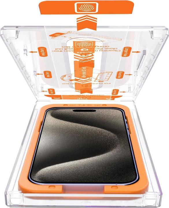 Actual product image PhoneLook Vitre de protection intégrale avec système de montage automatique anti-bulles et anti-poussière 3D (1 Piece, Apple iPhone 12 Pro Max)