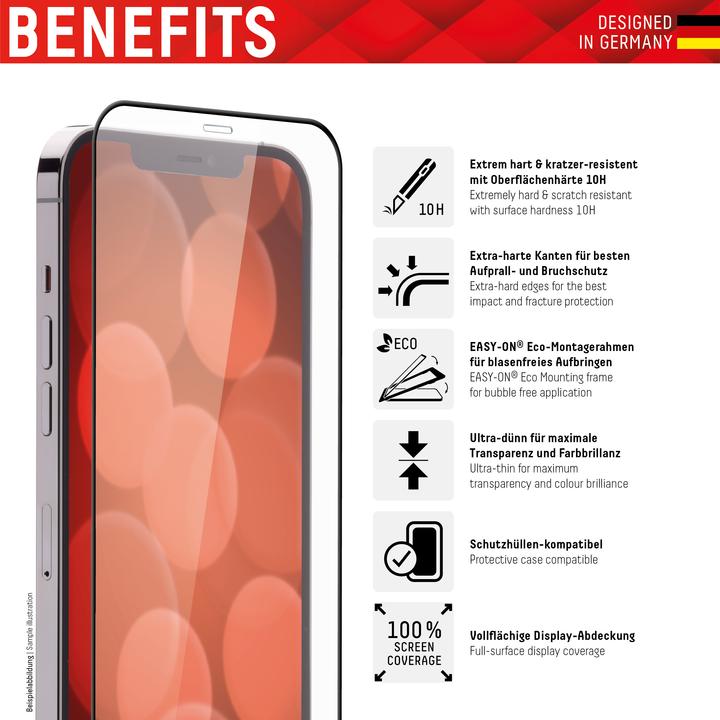 Produktbild Displex Full Cover Panzerglas (1 Stück, Apple iPhone X, Apple iPhone 11 Pro, Apple iPhone XS)