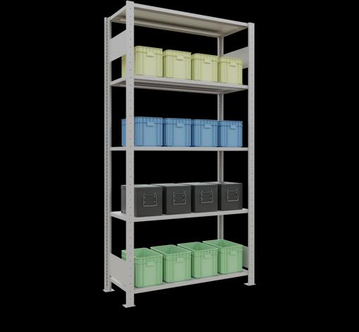 Image du produit Schulte Lagertechnik Système d'emboîtement pour rayonnage de base MULTIplus85 avec traverse de longueur