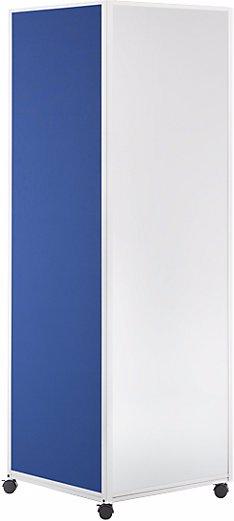 eurokraft basic Display column, with 4 double swivel castors with wheel stops,.