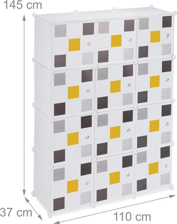 Produktbild Relaxdays Steckregal-Kleiderschrank (110 x 37 x 145 cm)