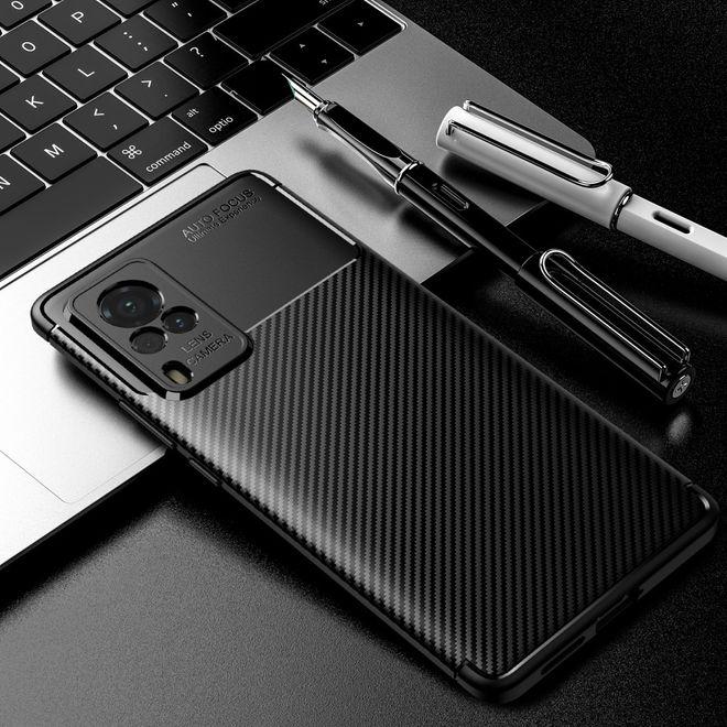 Actual product image MU Style Carbon Fiber TPU Softcase Series (Vivo X60 Pro)