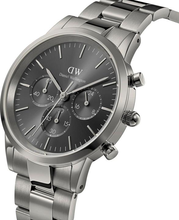 Image du produit Daniel Wellington Iconic Chronograph Link Anthracite Sunray (Chronographe, 42 mm)