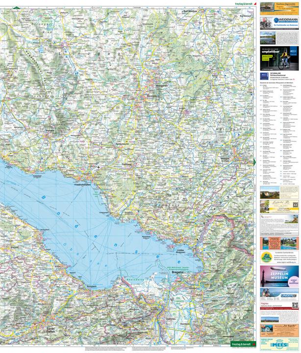 Image du produit Lac de Constance et environs, carte cycliste 1:100.0