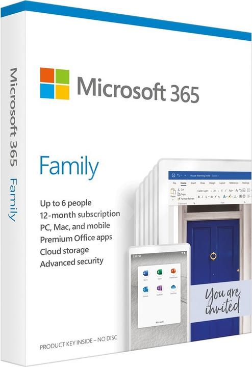 Microsoft 365 Family (6 User, 12 Monate)